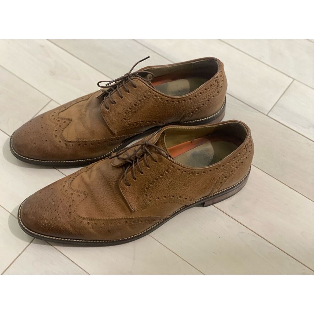 Cole Haan Men’s 9 Brown Leather Pinch Campus Penny Loafer Shoes Preppy Casual
